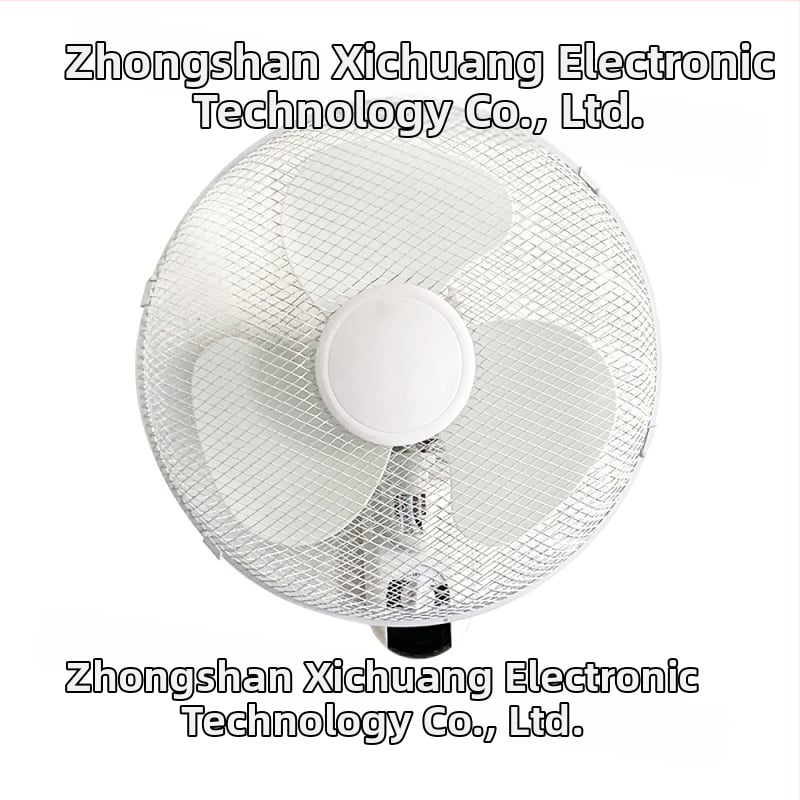 16-palcový nástenný ventilátor, 50W, 12V, prirodzený vietor, mechanický režim, bez diaľkového ovládania, bez časovača
