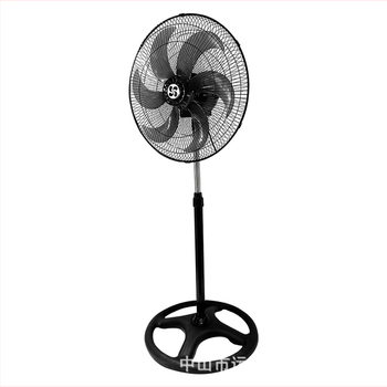 18-palcový stojanový ventilátor s 3 lopatkami, vysoký výkon, základňa s dvanástimi otvormi
