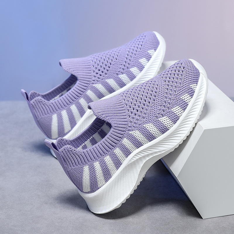 Dječje tenisice od pletenog materijala, prozračne, mekana EVA potplata, udobne, unisex casual tenisice za učenike osnovne škole, slip-on