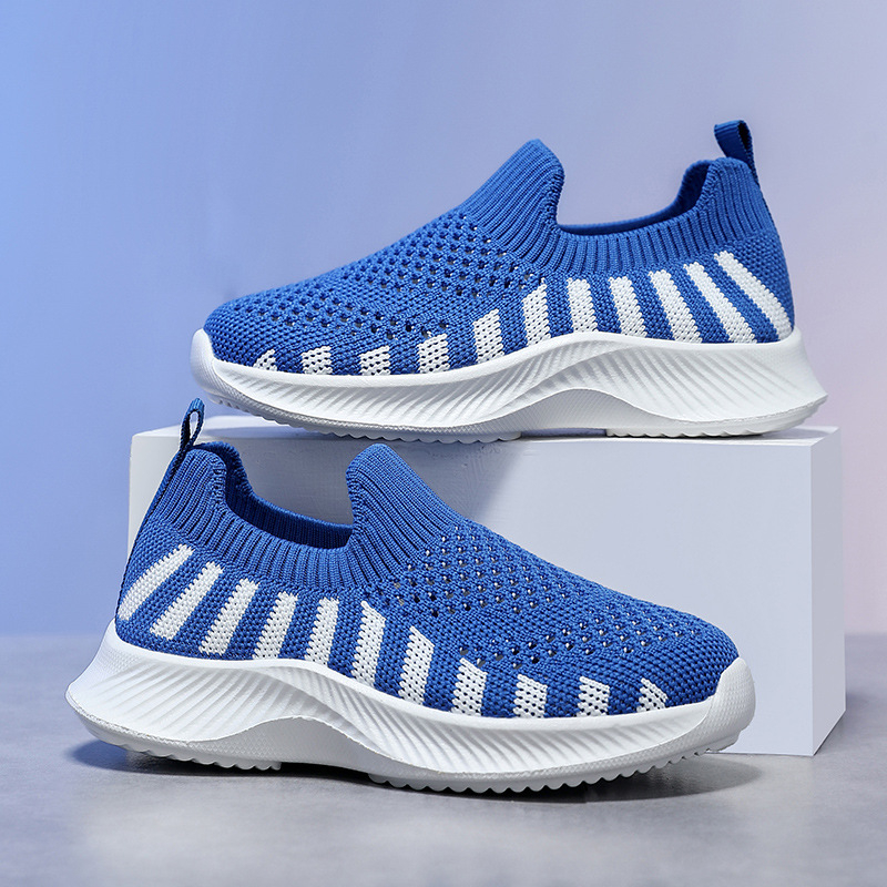 Dječje tenisice od pletenog materijala, prozračne, mekana EVA potplata, udobne, unisex casual tenisice za učenike osnovne škole, slip-on