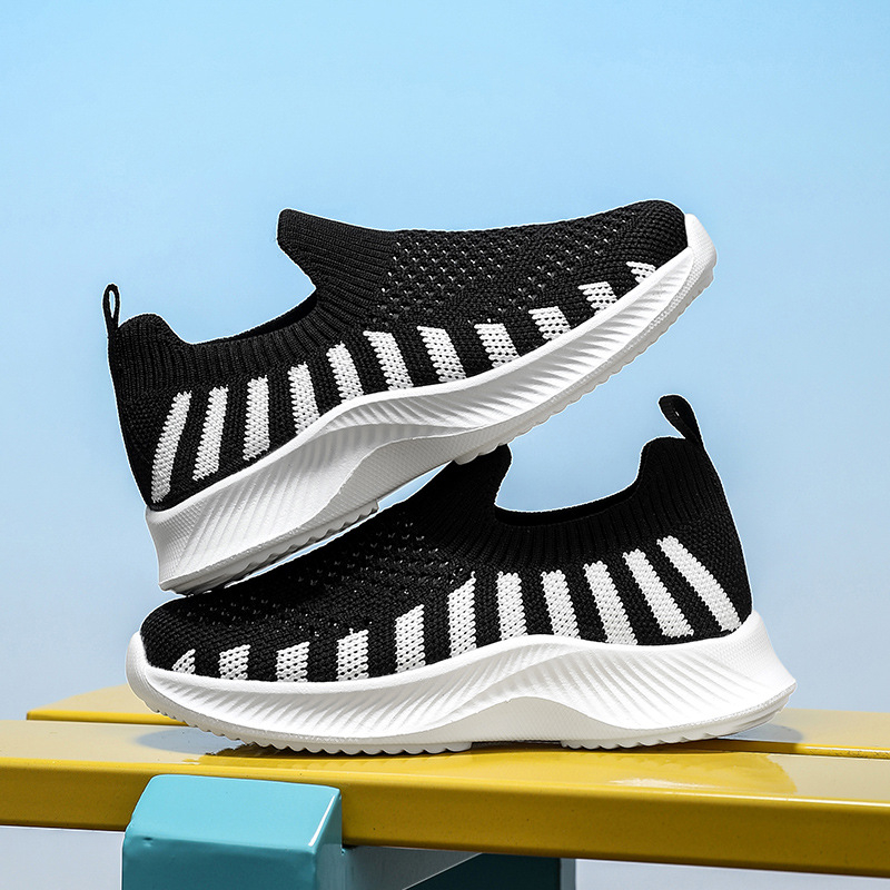 Dječje tenisice od pletenog materijala, prozračne, mekana EVA potplata, udobne, unisex casual tenisice za učenike osnovne škole, slip-on