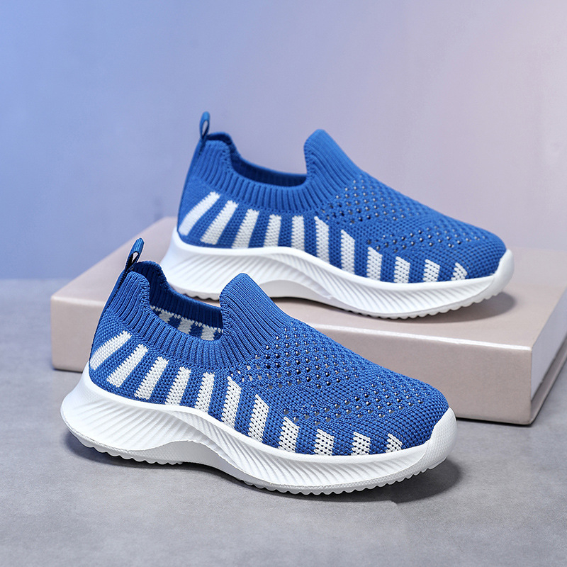 Dječje tenisice od pletenog materijala, prozračne, mekana EVA potplata, udobne, unisex casual tenisice za učenike osnovne škole, slip-on