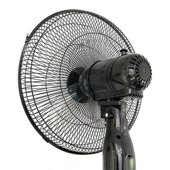 Lazy Elf napelemes, újratölthető álló ventilátor, 16 hüvelyk, nagy teljesítményű, oszcilláló fej