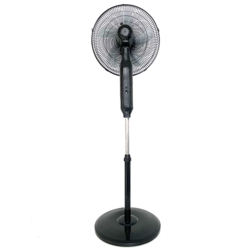 Lazy Elf napelemes, újratölthető álló ventilátor, 16 hüvelyk, nagy teljesítményű, oszcilláló fej