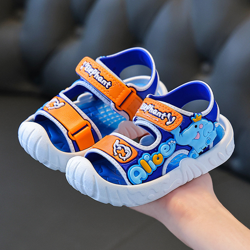 Dječje sandale s Velcro zatvaračem, motiv crtanih likova, PVC gornji dio i potplat, mekana podstava