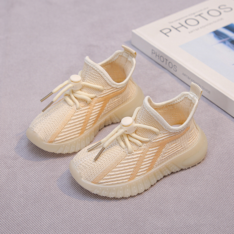 Dječje tenisice Coconut, prozračne flyknit gornji dio, unisex sportske tenisice s Velcro zatvaračem
