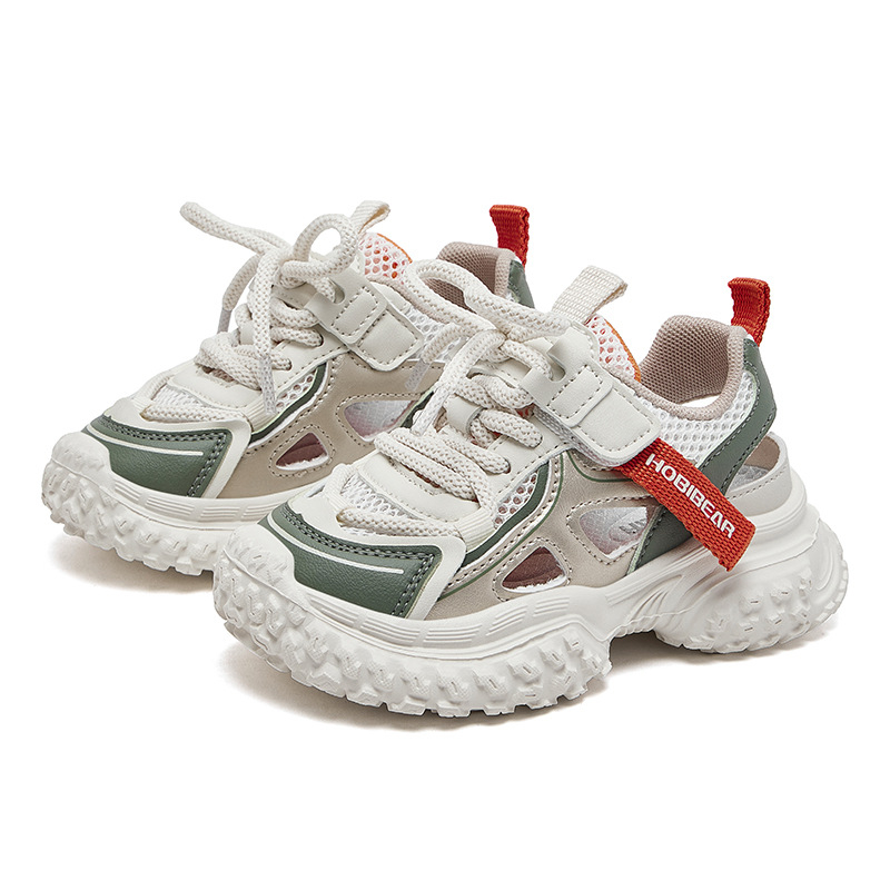 HOBIBEAR gyerekeknek mesh cipő nyárra - lélegző, könnyű, hétköznapi casual sneaker, uniszex