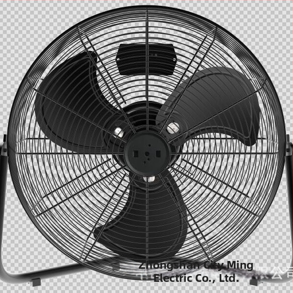 Stojanový ventilátor s 3 lopatkami, 220V, 50W, 3 rýchlosti, ovládanie tlačidlom, plastové puzdro, tichý chod 36-45 dB