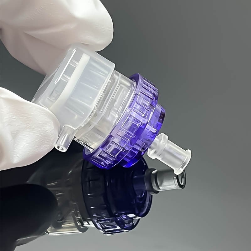 Demasha 34G ljubičasta Water-Light kozmetička igla s 9 igala u 7 postavkama, C-type, prilagodljiv negativni tlak, sterilizirana silikonska podloga za sprečavanje curenja