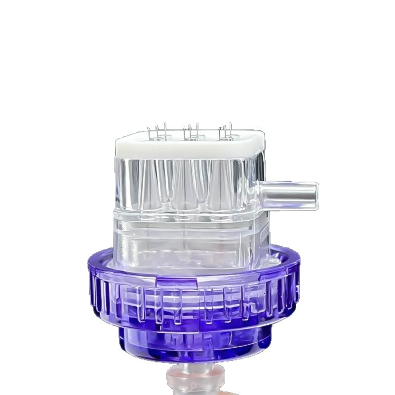 Demasha 34G ljubičasta Water-Light kozmetička igla s 9 igala u 7 postavkama, C-type, prilagodljiv negativni tlak, sterilizirana silikonska podloga za sprečavanje curenja