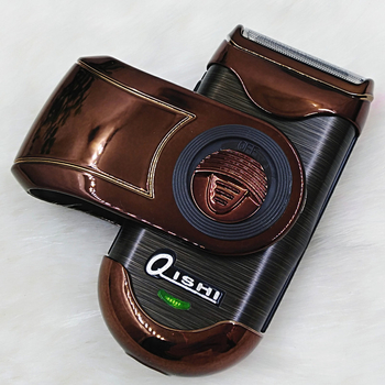 QISHI akkumulátoros elektromos borotva RSCW-Q788 férfiaknak, egy előre-hátra mozgó vágófej