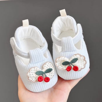 Παπούτσια για κοριτσάκια Άνοιξη-Φθινόπωρο, σε στυλ πριγκίπισσας, αντιολισθητική μαλακή σόλα, με Velcro, 0–12 μηνών