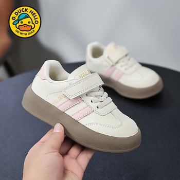 Little Yellow Duck Αναπνεύσιμα παιδικά παπούτσια – Στυλ Converse, Ριγέ μοτίβο, Μαλακή σόλα, Κλείσιμο Velcro, για αγόρια και κορίτσια
