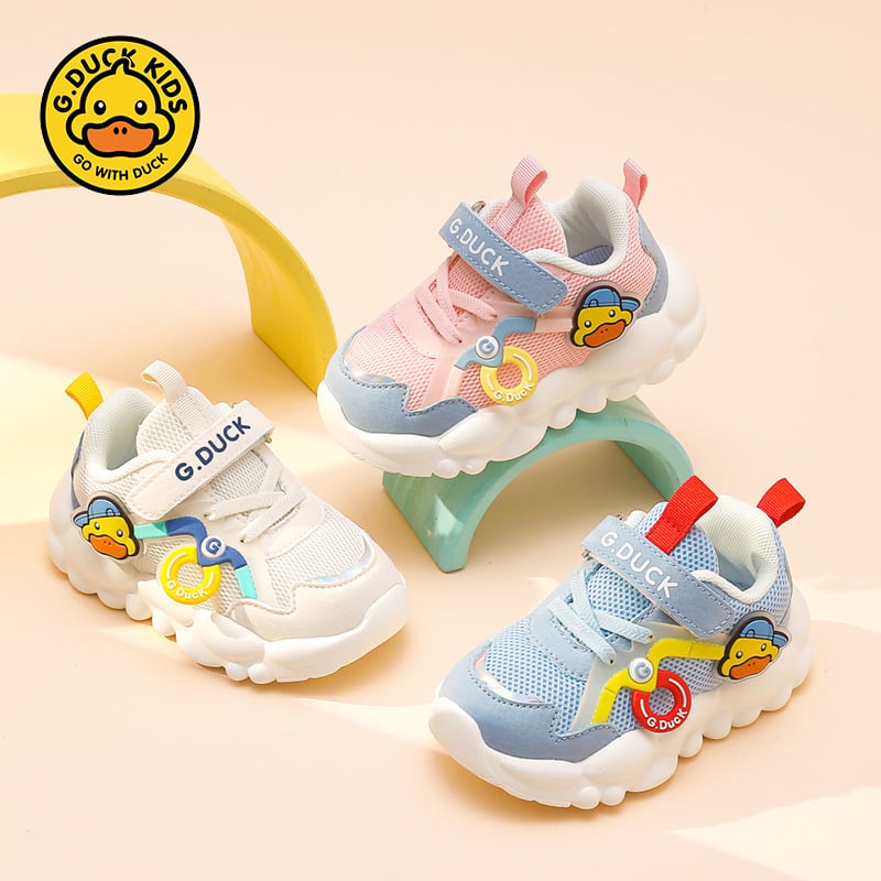 Παιδικά παπούτσια Little Yellow Duck για βήμα, αναπνεύσιμα παπούτσια για νήπια με μαλακή σόλα, αντιολισθητικά, Velcro