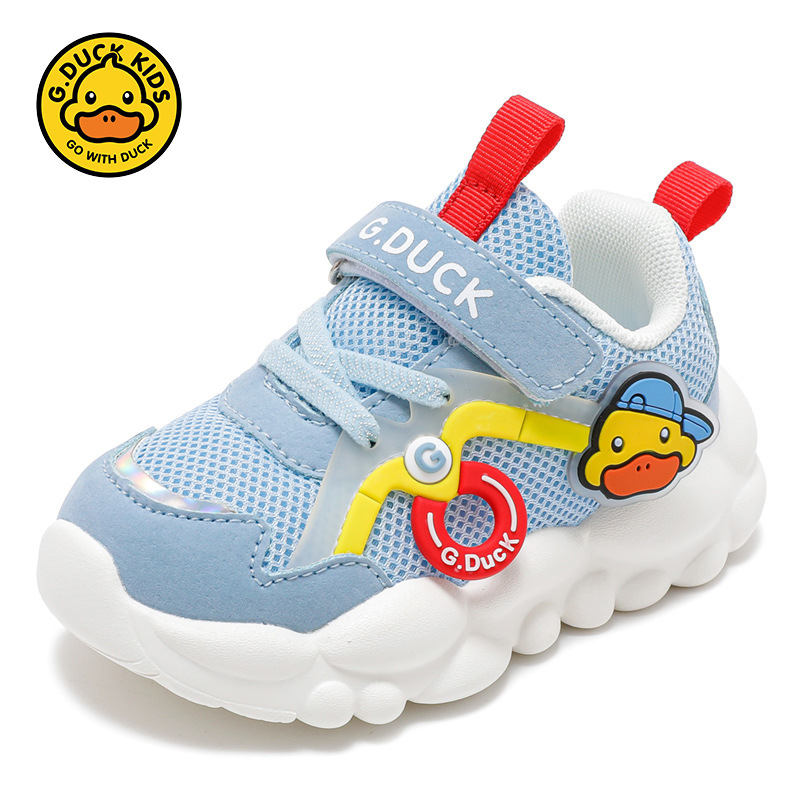 Παιδικά παπούτσια Little Yellow Duck για βήμα, αναπνεύσιμα παπούτσια για νήπια με μαλακή σόλα, αντιολισθητικά, Velcro