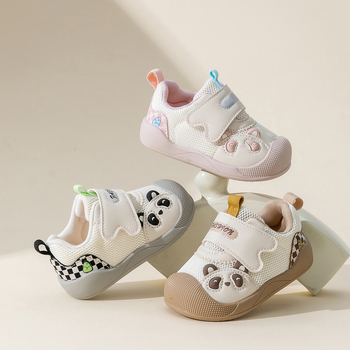 Bramil proljeće 2026 cipele za bebe i malu djecu, mrežasti gornji dio, protuklizna meka potplata, Velcro zatvarač, unisex, niski kroj, 12–36 mjeseci