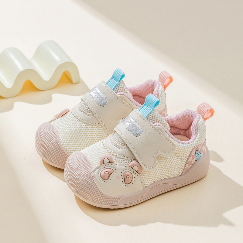 Bramil proljeće 2026 cipele za bebe i malu djecu, mrežasti gornji dio, protuklizna meka potplata, Velcro zatvarač, unisex, niski kroj, 12–36 mjeseci