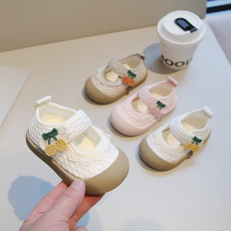 Unisex dječje platnene tenisice za bebe, proljetni stil, protuklizne, četverokutni vrh, stil princeze za učenje hodanja