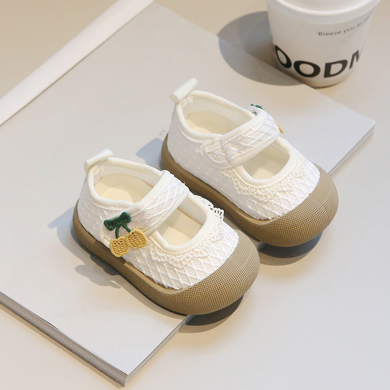 Unisex dječje platnene tenisice za bebe, proljetni stil, protuklizne, četverokutni vrh, stil princeze za učenje hodanja