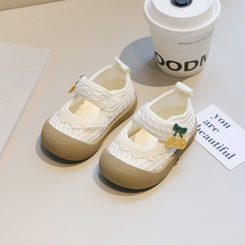 Unisex dječje platnene tenisice za bebe, proljetni stil, protuklizne, četverokutni vrh, stil princeze za učenje hodanja