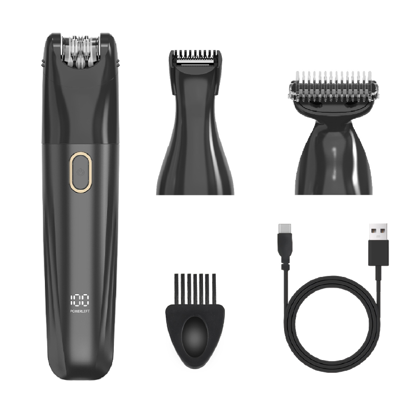 3-u-1 USB punjivi električni epilator i trimer za tijelo za noge, pazuhe i tijelo