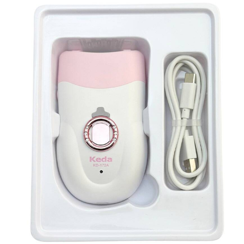 Keda KD-172A Električni epilator za uklanjanje dlačica sa ruku, lica, nogu i tijela uz Type-C kabel