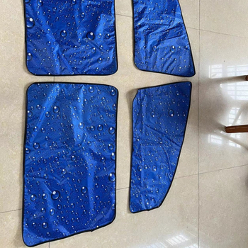 Automobilska zavjesa za sunce s magnetskim držačem, izolacijski materijal i bočni štit
