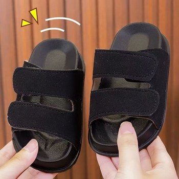 Slatke dječje sandale s debelim potplatom, s Velcro zatvaračem, inspirirane Birkenstock stilom, izdržljive, unisex