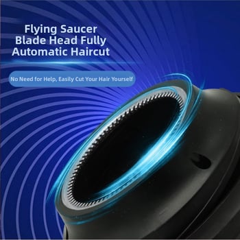 Domáci elektrický zastrihávač vlasov pre mužov, úplne umývateľný, UFO štýl, prenosný