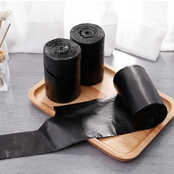 Velika ručna crna vreća za otpad za ured i kućnu upotrebu, debela jednokratna plastična vrećica.
