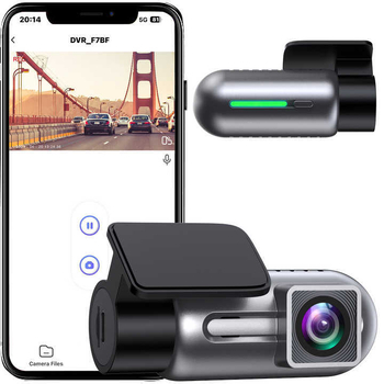 Nova 2K dash kamera za auto s Wi-Fi, DVR-om, HD noćnim vidom, prednja kamera