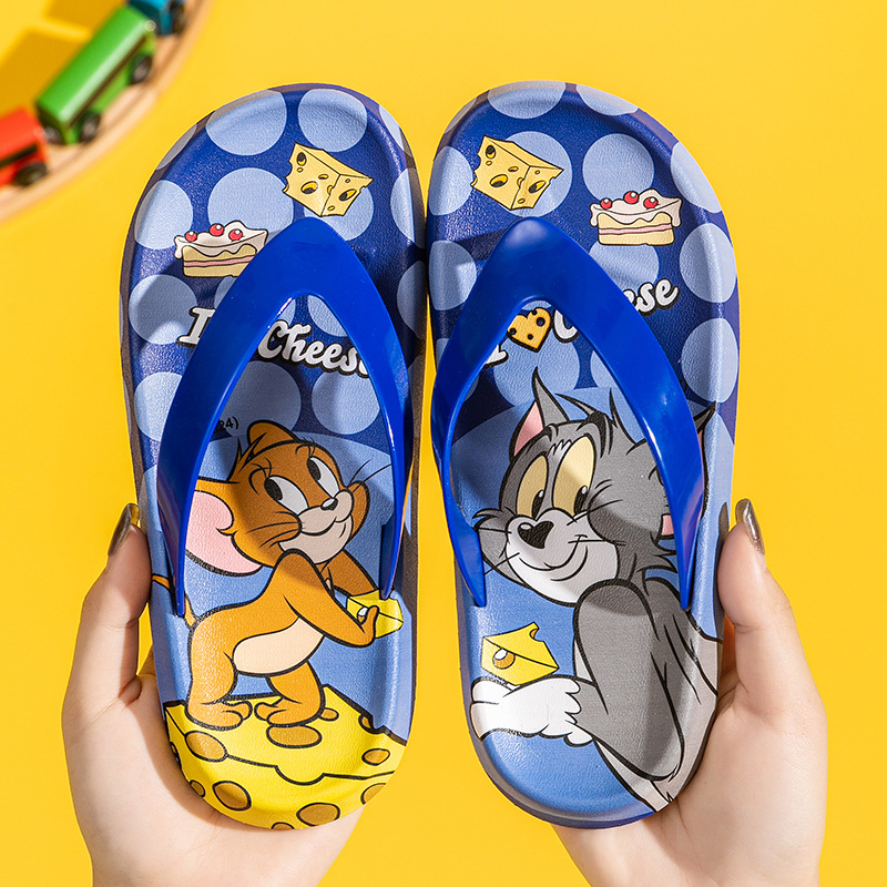 Dječje japanke Tom i Jerry, ljetne, protuklizne, PVC, za plažu i unutarnju uporabu
