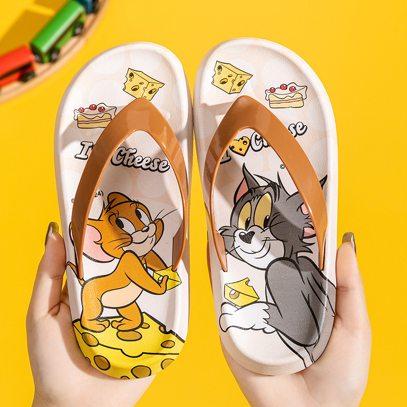 Dječje japanke Tom i Jerry, ljetne, protuklizne, PVC, za plažu i unutarnju uporabu