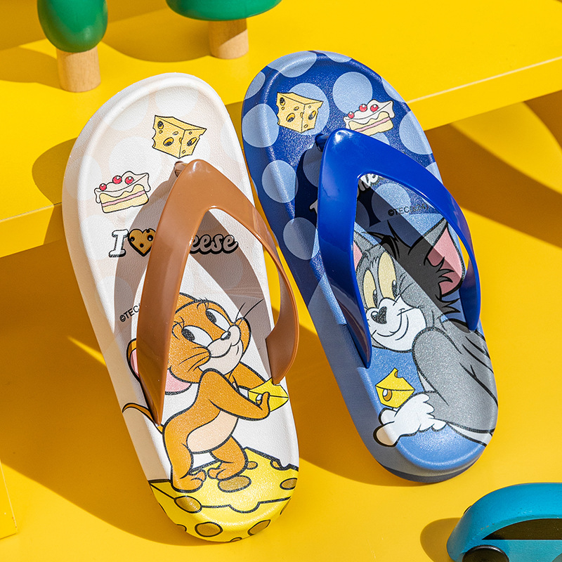 Dječje japanke Tom i Jerry, ljetne, protuklizne, PVC, za plažu i unutarnju uporabu
