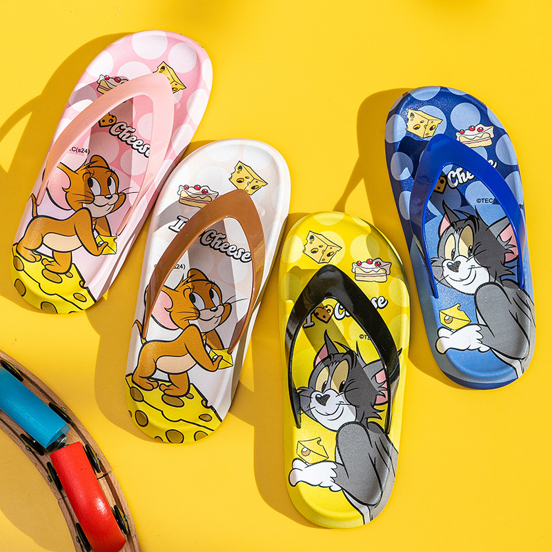 Dječje japanke Tom i Jerry, ljetne, protuklizne, PVC, za plažu i unutarnju uporabu