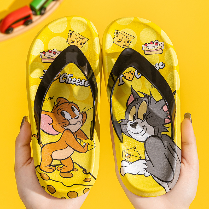 Dječje japanke Tom i Jerry, ljetne, protuklizne, PVC, za plažu i unutarnju uporabu