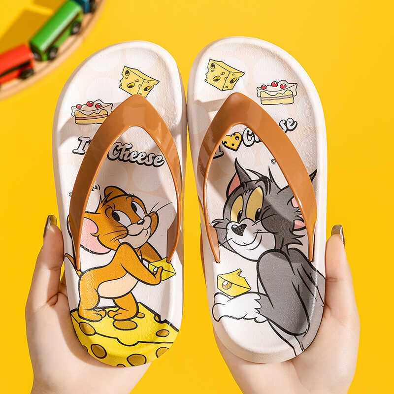 Dječje japanke Tom i Jerry, ljetne, protuklizne, PVC, za plažu i unutarnju uporabu