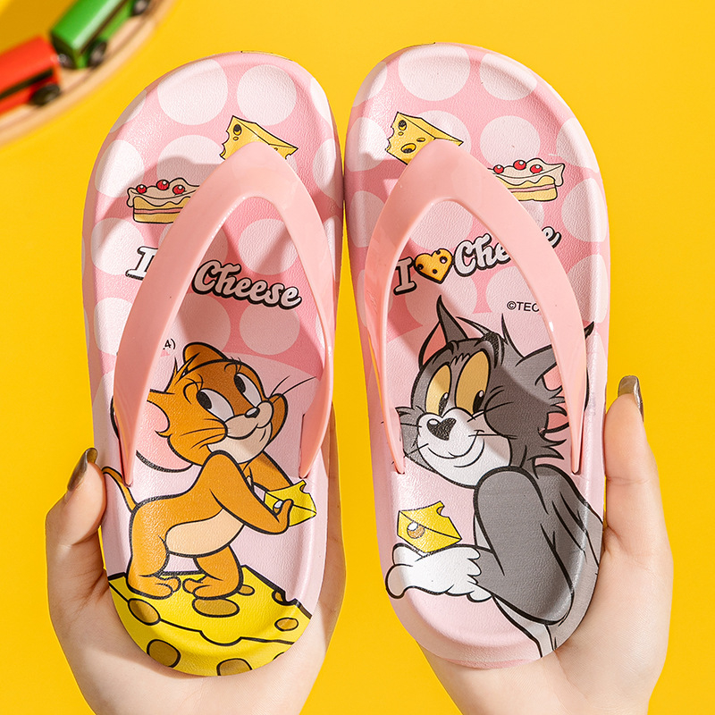 Dječje japanke Tom i Jerry, ljetne, protuklizne, PVC, za plažu i unutarnju uporabu