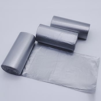 Kanglejie vreće za otpad s ravnim otvorom, za ured i kupaonicu, debeli plast, 45×55 cm, 75 komada (15 komada po rolni × 5 rolni)