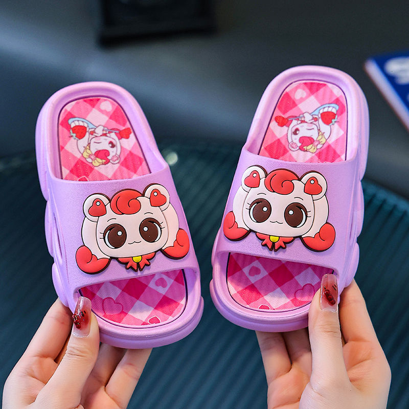 Lányoknak hercegnő stílusú nyári csúszós papucs – ultra-soft, csúszásmentes, fürdőszobai használathoz