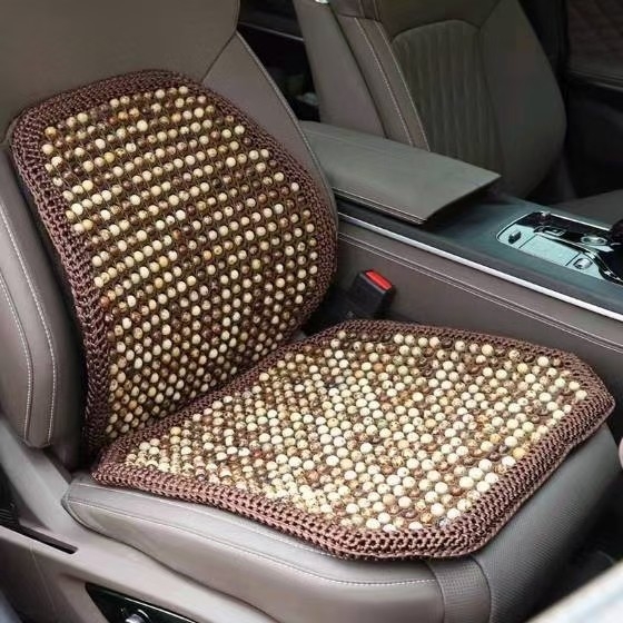Auto lumbalna podrška – prozračni mrežasti jastuk za leđa, ručno tkan, punilo Bodhi sjemenke