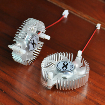 Csendes GPU hűtőventilátor, 5V/12V, 55 mm-es rögzítőfurattal
