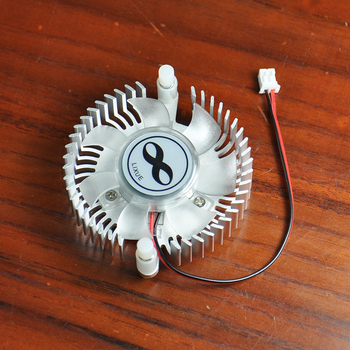 Csendes GPU hűtőventilátor, 5V/12V, 55 mm-es rögzítőfurattal