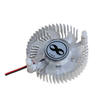 Csendes GPU hűtőventilátor, 5V/12V, 55 mm-es rögzítőfurattal