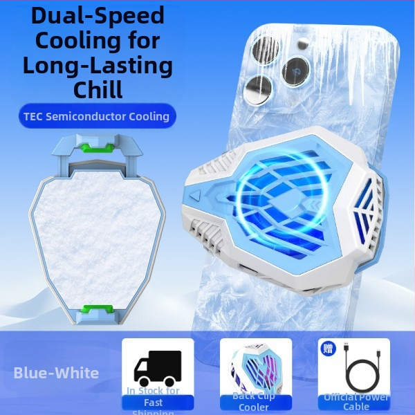 Chladiaci klip na telefón s polovodičovým chladením, tichý, ovládanie teploty, pre hry