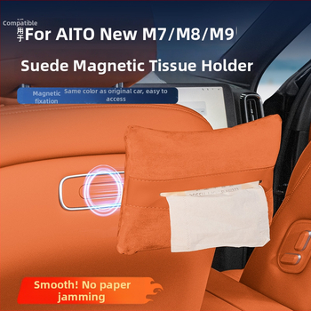 Magnetický zamatový vreckovník do auta — zásobník na obrúsky na zadnom sedadle, kompatibilný s AITO M7, M8 a M9