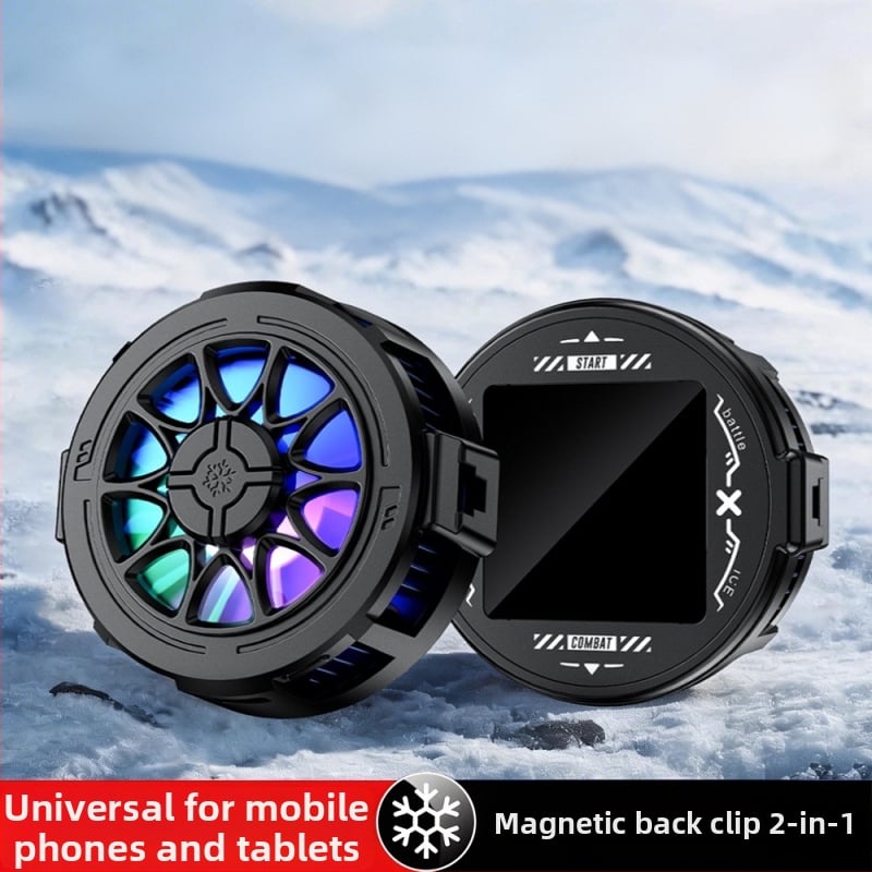 Magnetický chladič pre mobilný telefón s polovodičovým chladením, tichý zadný klip pre hranie a živé vysielanie, univerzálny pre tablety