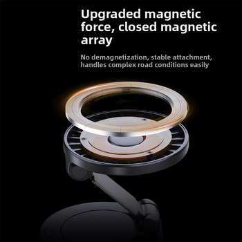 Magnetický držiak na telefón do auta s vákuovým prisatím, magnet N52, 360° skladací viacúčelový stolný stojan