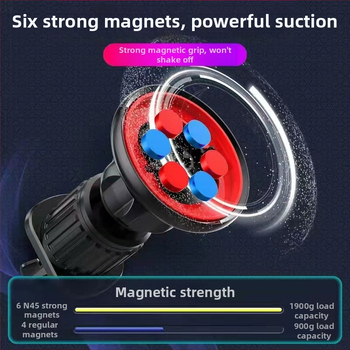 Magnetický držiak na telefón pre ventilačný otvor auta, silný magnet N52 pre navigáciu