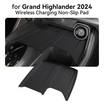 Vezeték nélküli töltőszilikon alátét a 2024-2025-ös Highlander Grand Highlanderhez, csúszásmentes